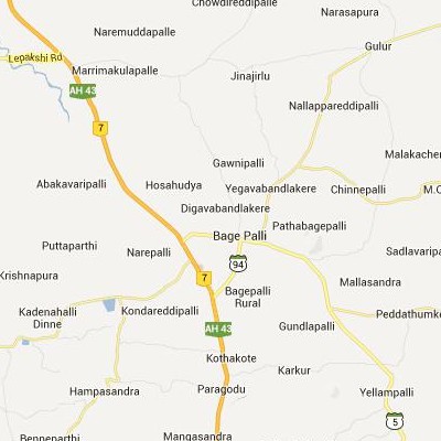 satellite map image of Bagepalli( Bagepalli,Karnataka ಉಪಗ್ರಹ ನಕ್ಷೆ ಚಿತ್ರ )