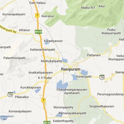 satellite map image of Rasipuram( Rasipuram,tamilnadu செயற்கைக்கோள் வரைபடம் படம்)