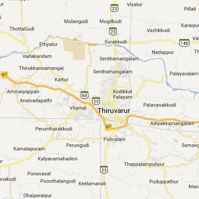 satellite map image of Thiruvarur( Thiruvarur,tamilnadu செயற்கைக்கோள் வரைபடம் படம்)