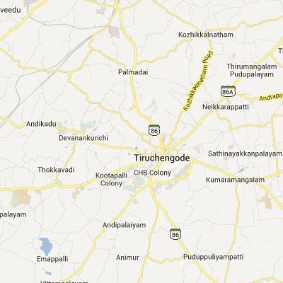 satellite map image of Tiruchengode( Tiruchengode,tamilnadu செயற்கைக்கோள் வரைபடம் படம்)