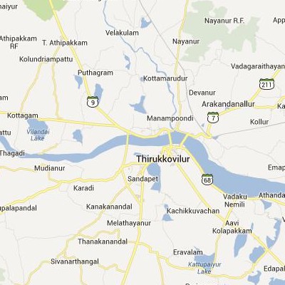 satellite map image of Tirukkoyilur( Tirukkoyilur,tamilnadu செயற்கைக்கோள் வரைபடம் படம்)